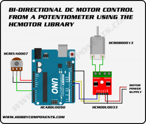 Arduino: Control a DC or stepper motor from a potentiometer